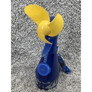 Walt Disney World Parks Misting Water Spray Bottle Fan with Blue Lanyard